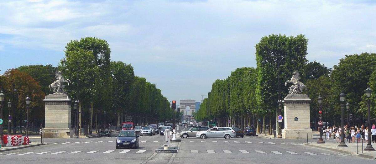 L'Avenue des Champs Elysées in Francia