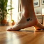 Macchia nera sulla pianta del piede