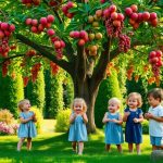 Immagini frutta che crescono sugli alberi
