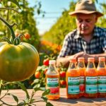 Tizón tardío en tomate: control químico